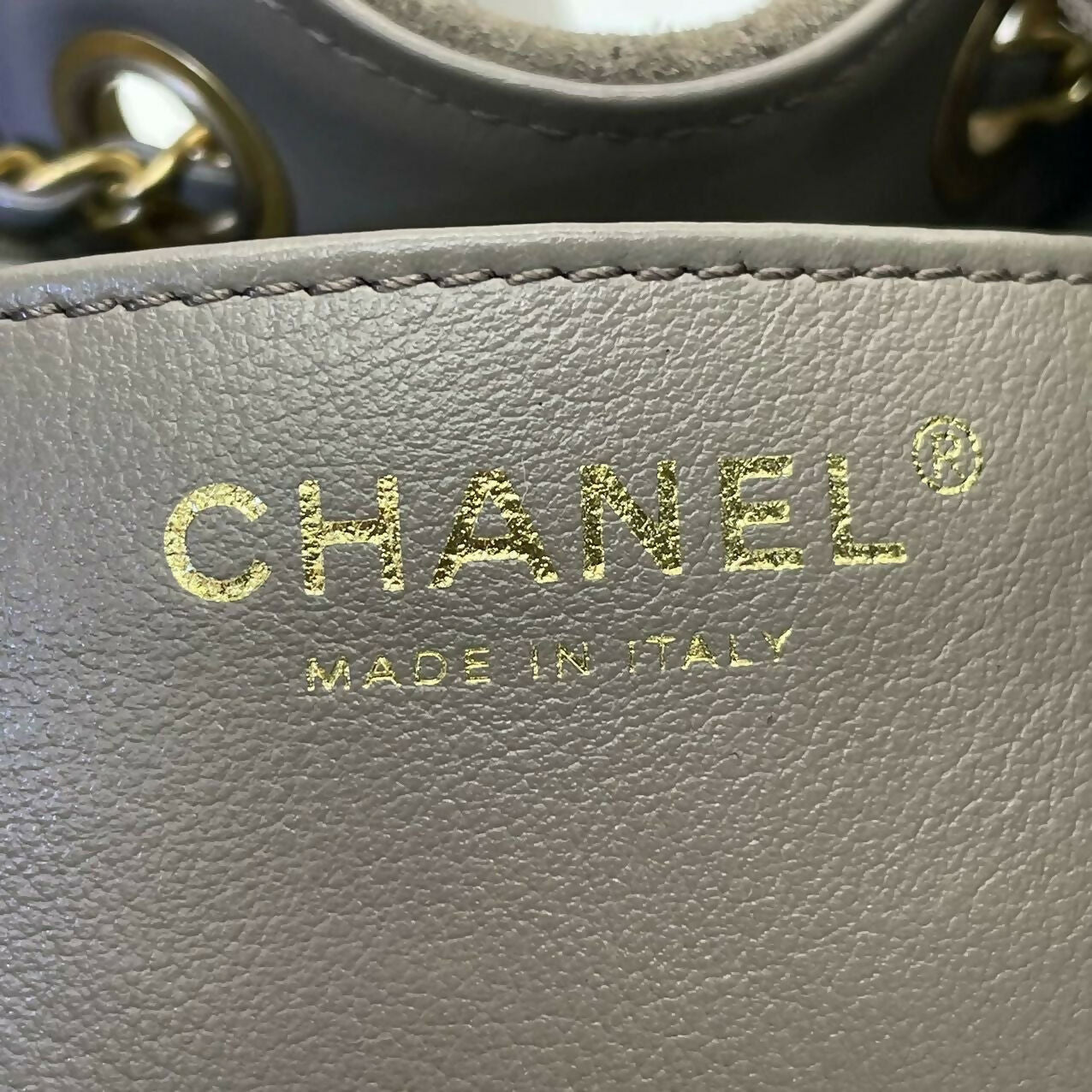 Chanel 2025 Suede & Metal Brown Hobo Bag