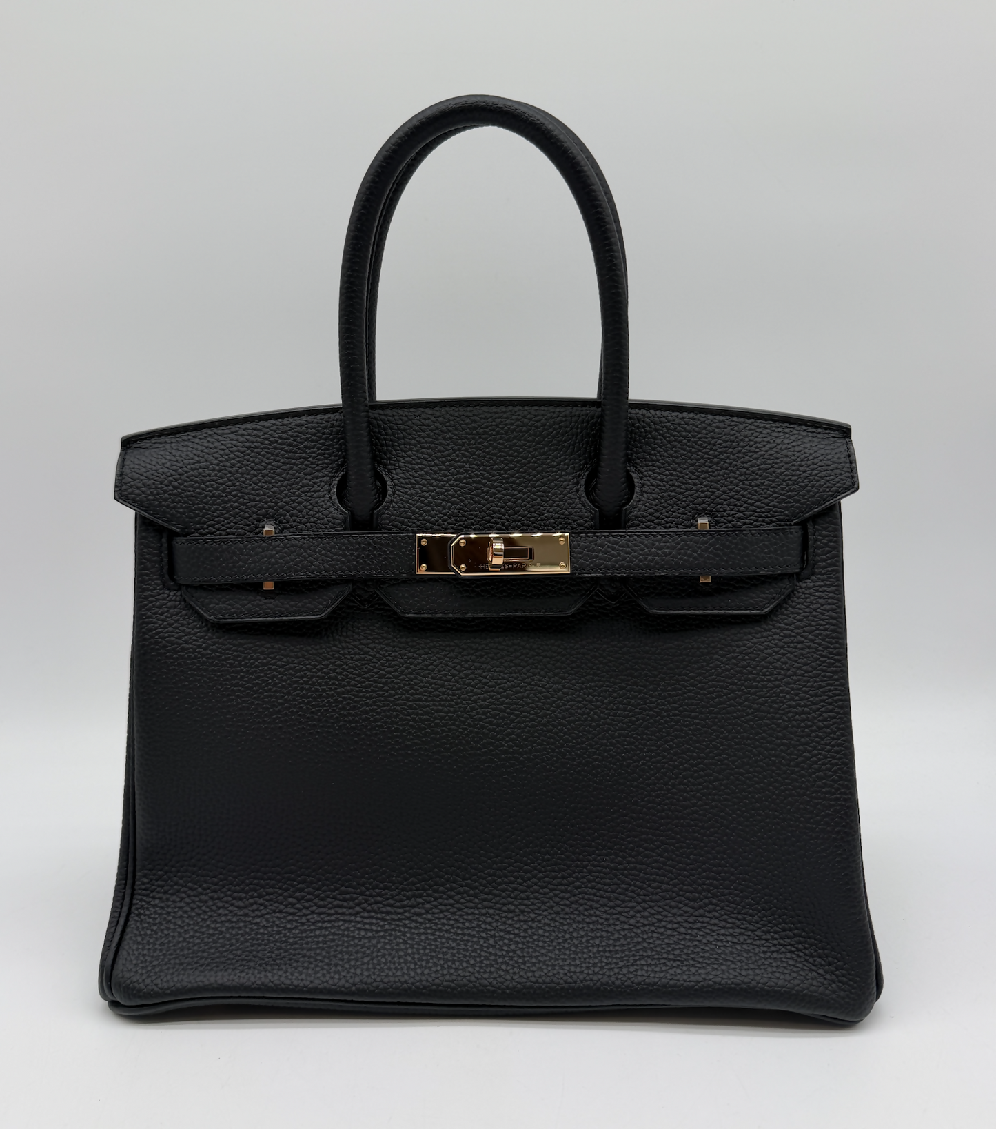 Hermès Birkin 30 Black Togo Rose Gold Hardware D 2019
