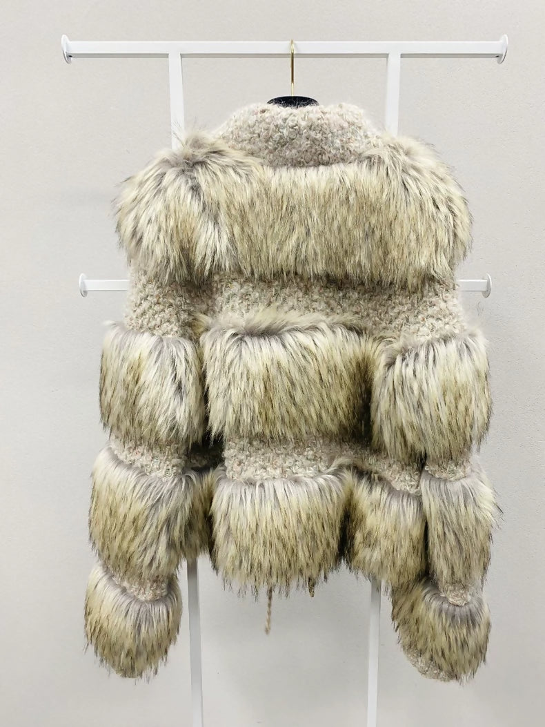 Chanel 2018 fur brown fur jacket