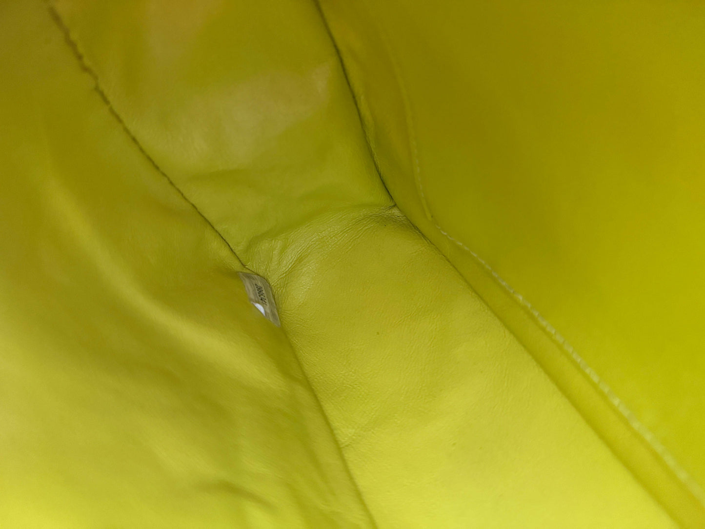 Chanel Vintage 1994 Yellow Fur Top Handle Bag