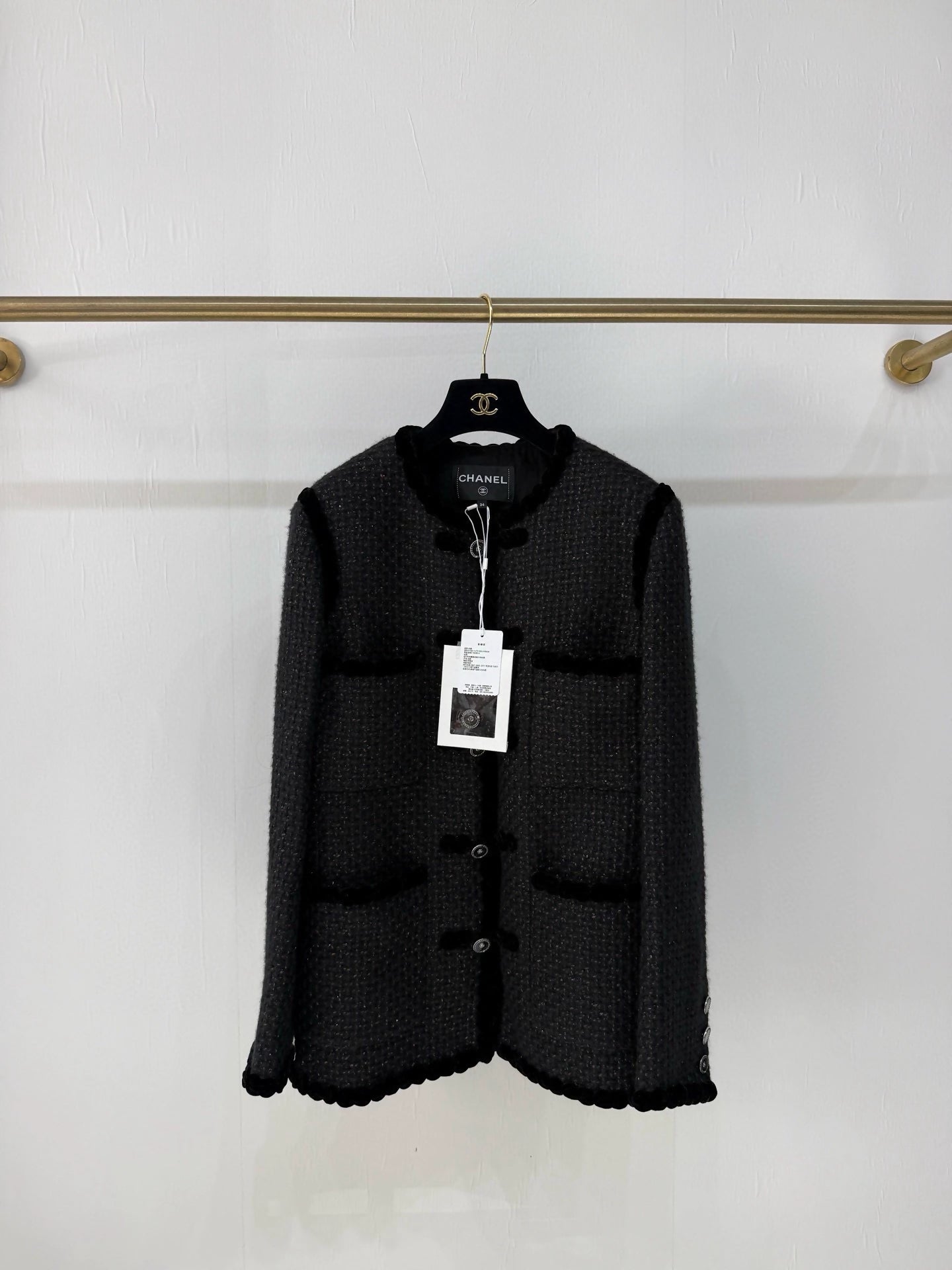 Chanel 25A black tweed jacket – Wararni.com Chanel 25A black tweed jacket – Wararni.com