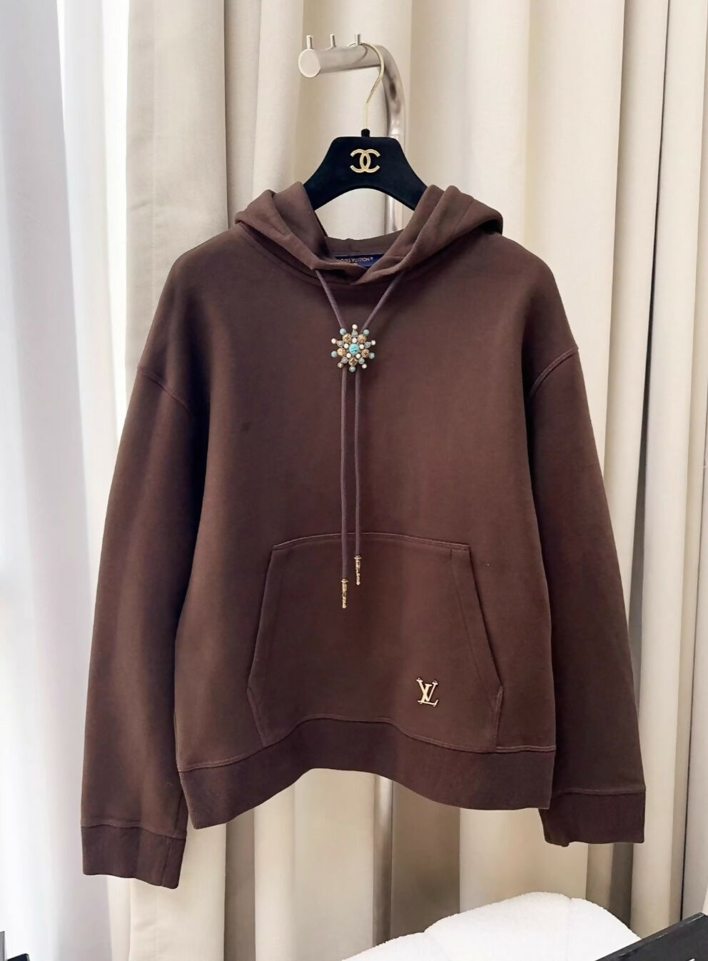 Louis Vuitton ブラウン パーカー 中古・古着通販】LOUIS VUITTON (ルイ ヴィトン) ジップパーカー