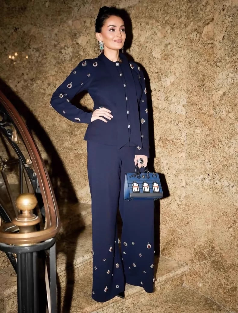 Chanel 22A Navy Blue Pants