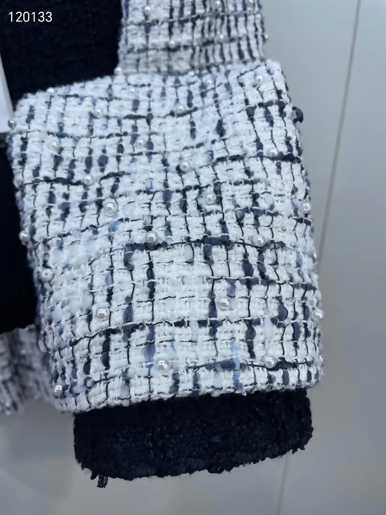 Chanel 22C Black and White Jacket