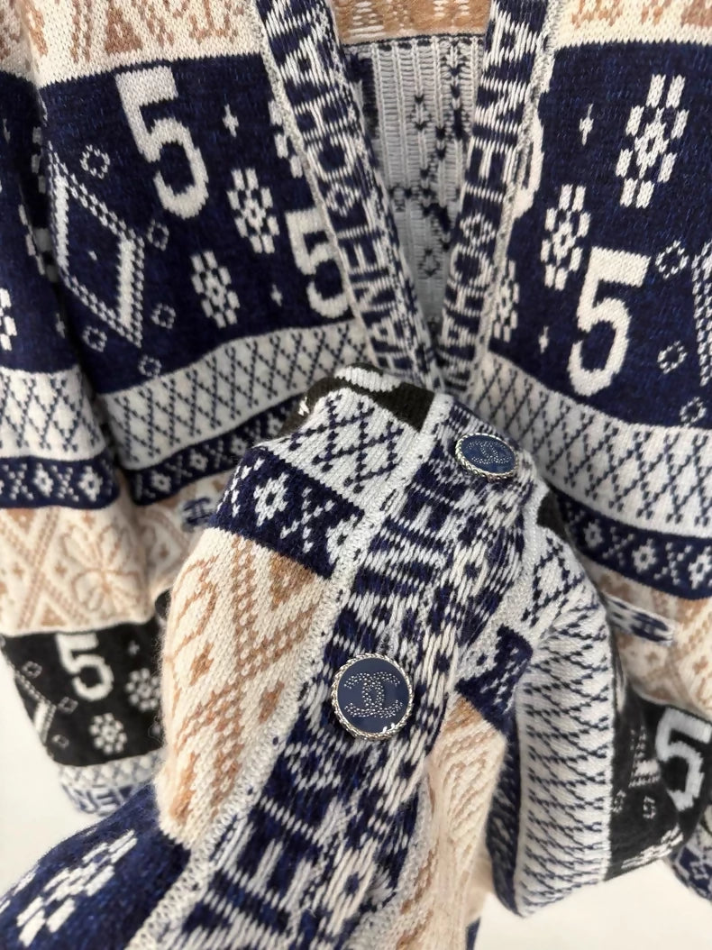 Chanel N5 cashmere cardigan