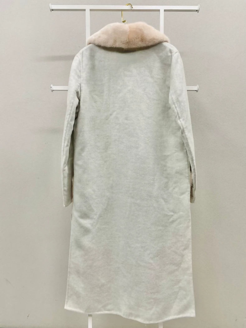 FENDI gray fur coat