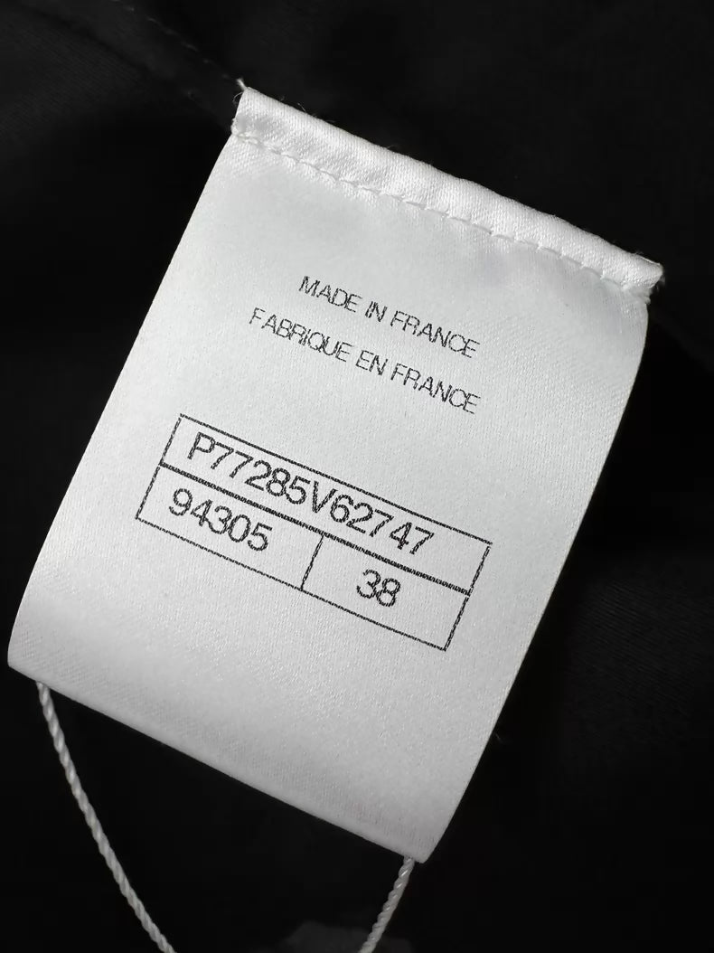 Chanel 24S Black silk dress