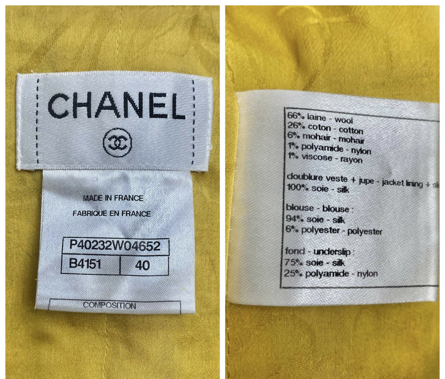 Chanel Iconic 11C Saint-Tropez Yellow Multicolor Tweed Gripoix Waistcoat Vest FR 40