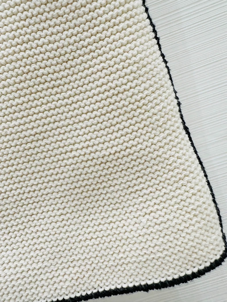 Chanel 26S beige knit top
