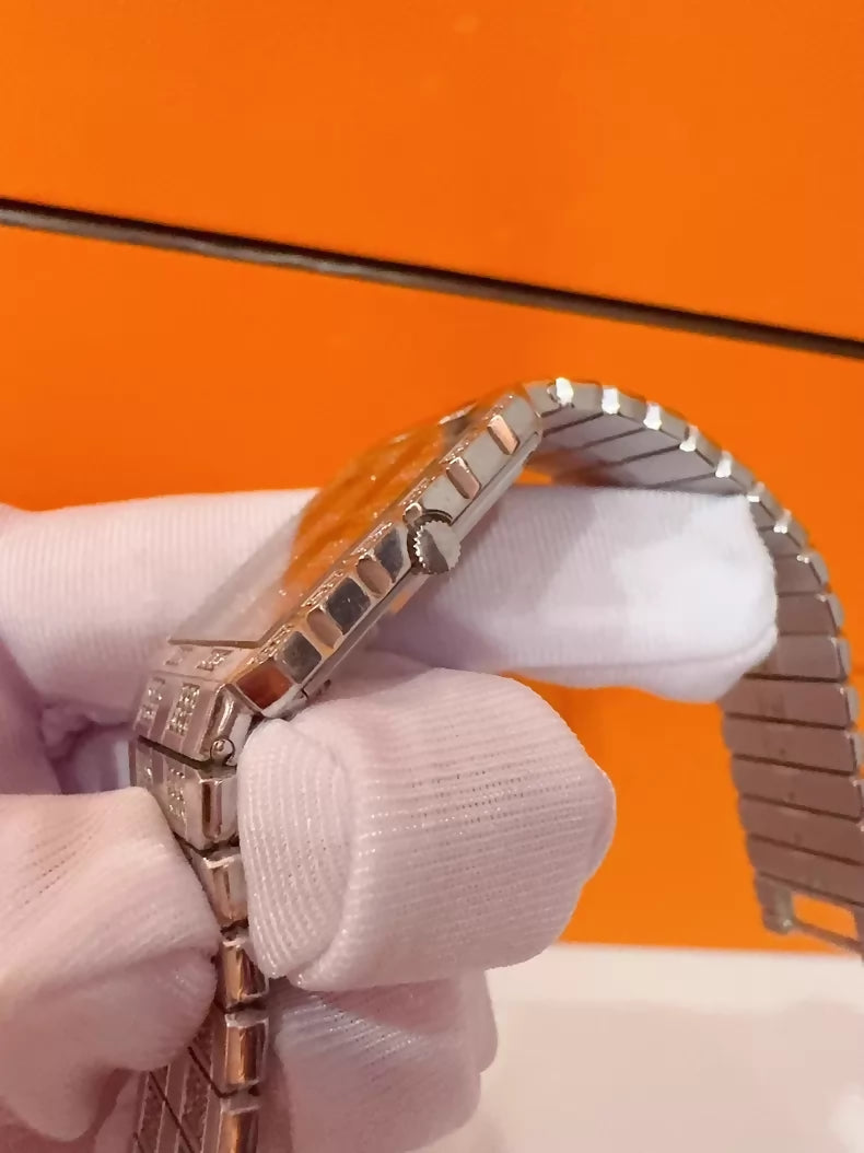 Vintage Piaget POLO series 18K white gold diamond high-end watch