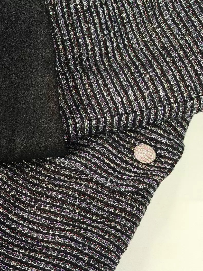 Chanel 24C Purple Gold Thread Jacket