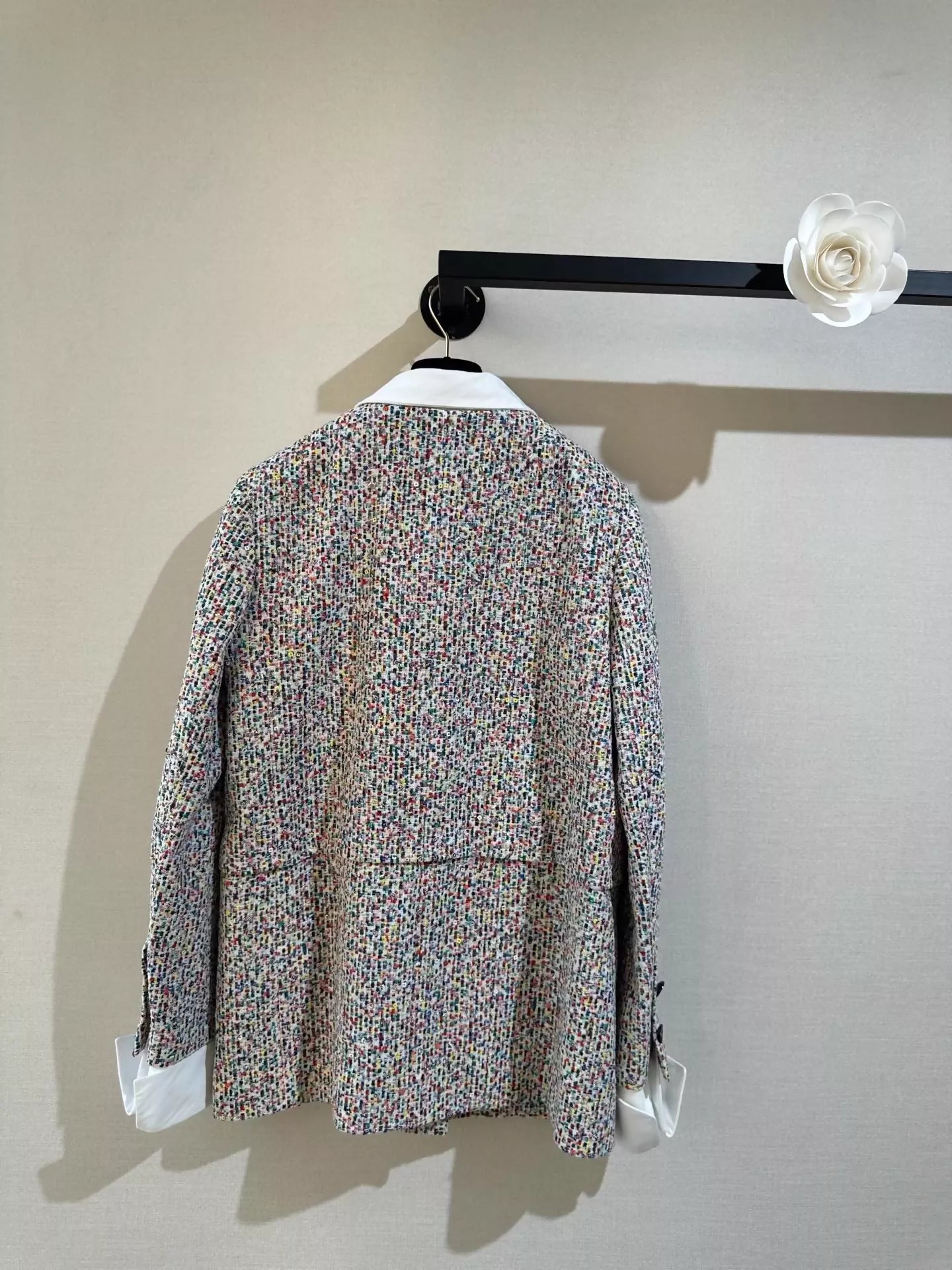 Chanel 25C Colorful Mixed Color Sequinned tweed Jacket