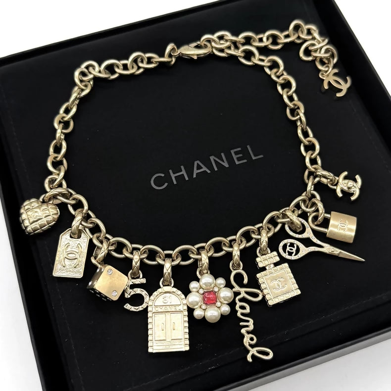 Chanel multi-element pendant necklace