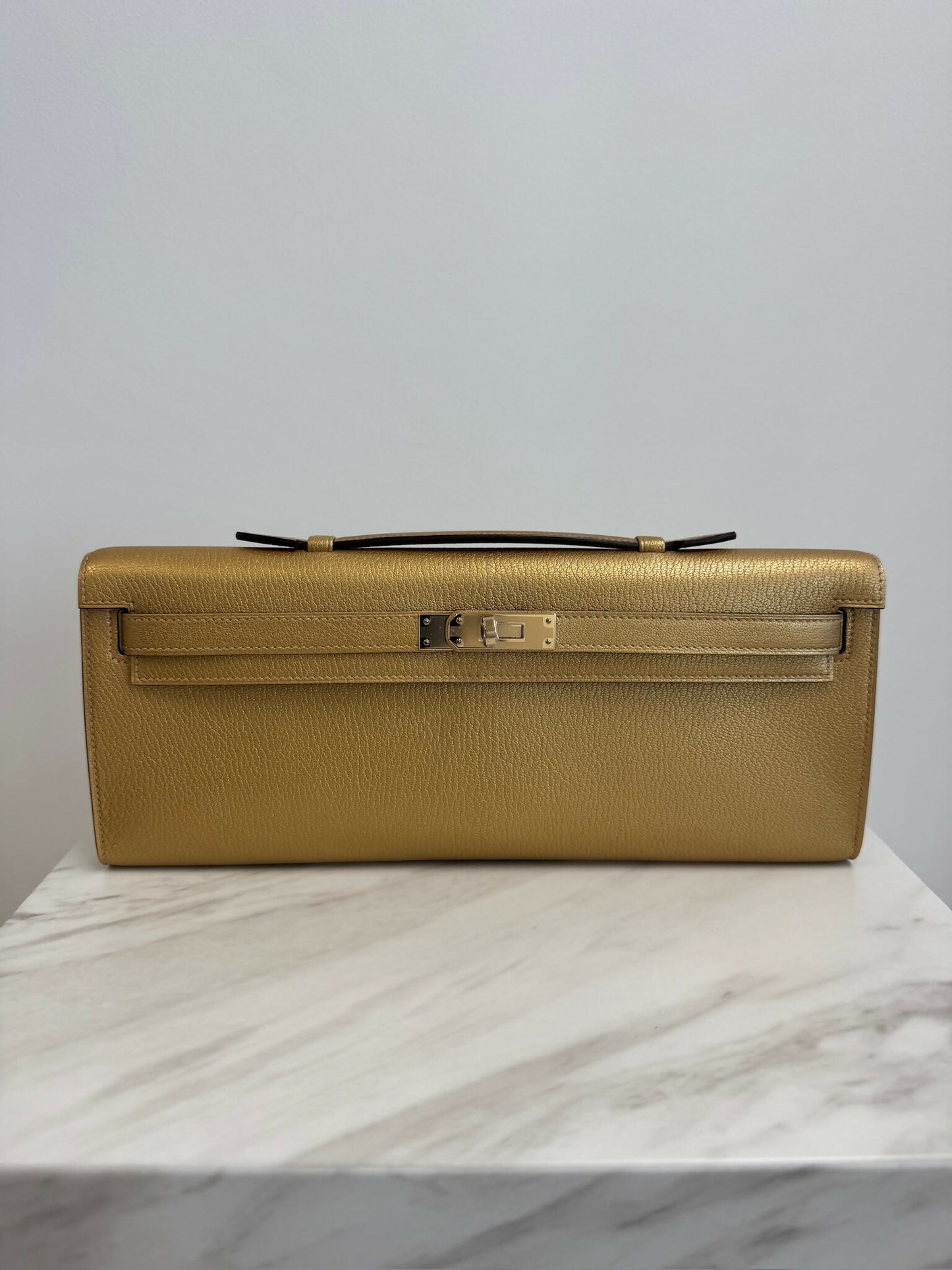 Hermès Kelly Cut Chamkilight Doré Chèvre PBHW K 2026