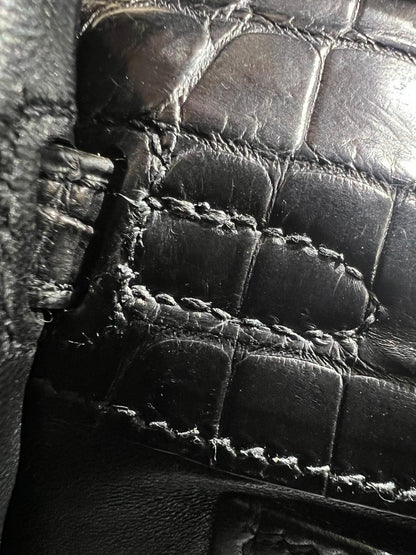Hermès Mini Kelly Pochette So Black Matte Crocodile