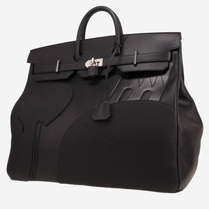 Hermès Haut à Courroies HAC 50 En Selle black Swift/Togo/Box leather palladium hardware