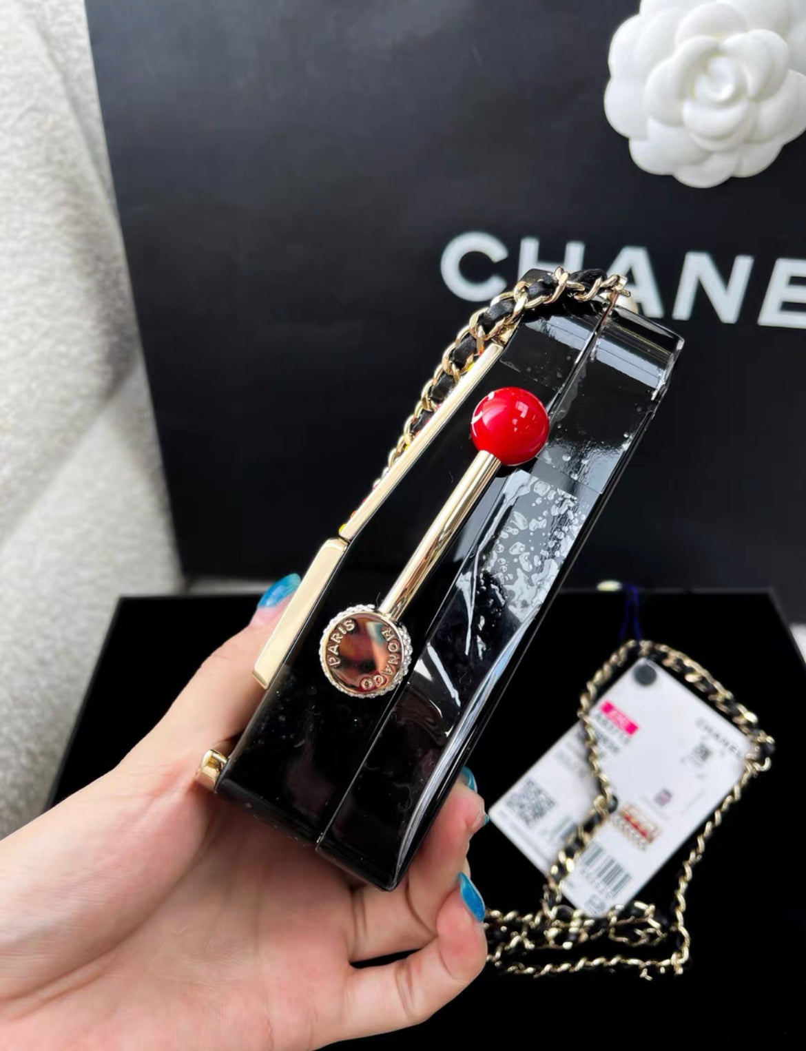 CHANEL CASINO MINAUDIÈRE BAG 23C MONACO SLOT MACHINE EVENING CLUTCH