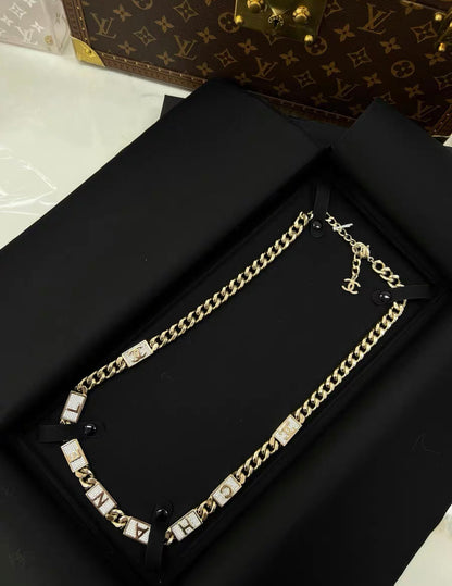 Chanel 21C light gold chain belt