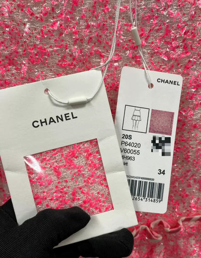 Chanel 20S Pink Skirt