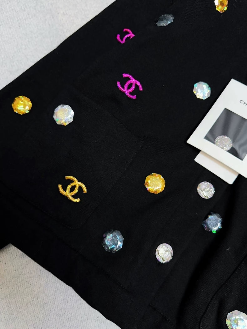 Chanel 21k Black Cardigan