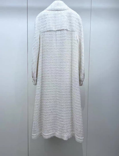 Chanel 20K white Long Coat
