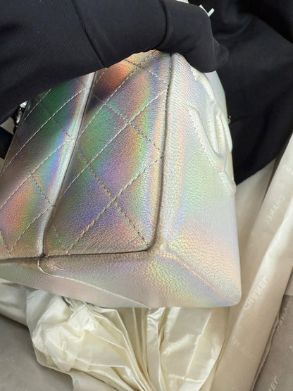 Chanel Iridescent Silver Lait de Coco Milk Carton Bag