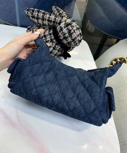 Chanel 25C Dark Blue Denim Hobo bag