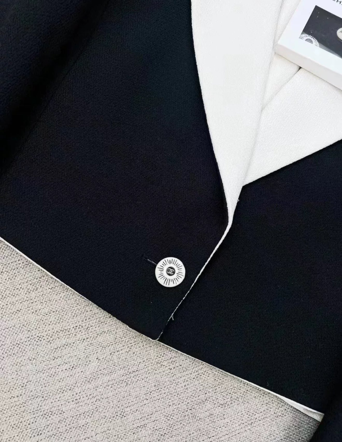 Chanel 23C Black & White Jacket