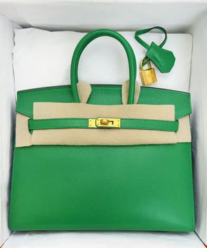 Rare Hermes Birkin 25 sellier bamboo Chevre chamkila leather gold hardware