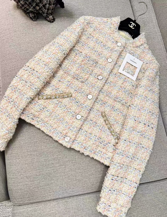 Chanel 25P Multicolor tweed jacket