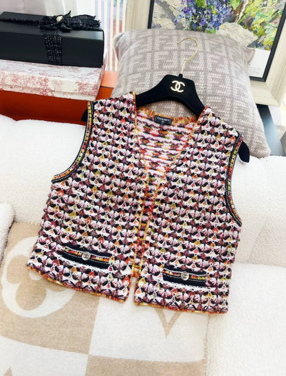 Chanel 23A tweed vest