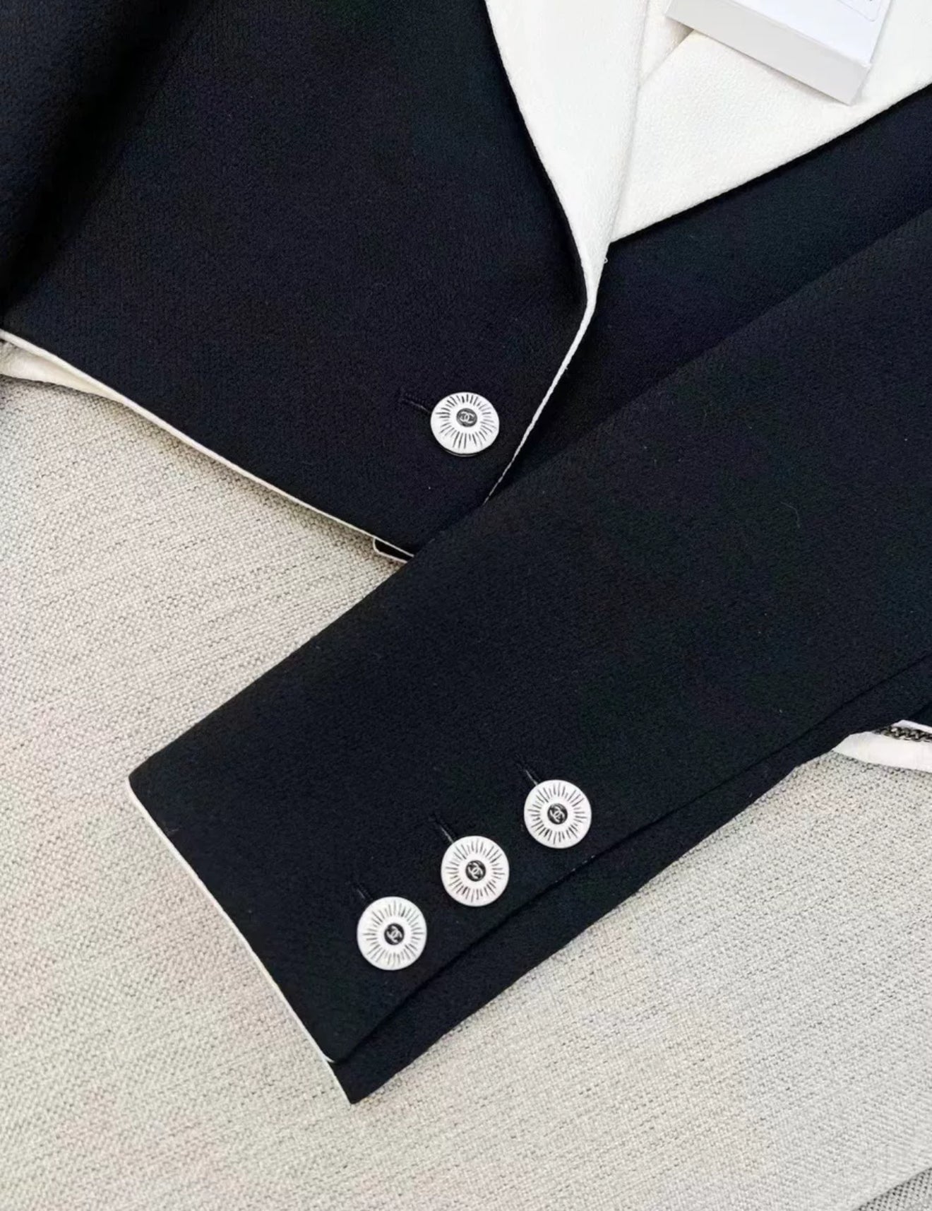Chanel 23C Black & White Jacket