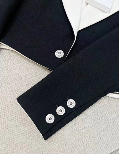 Chanel 23C Black & White Jacket