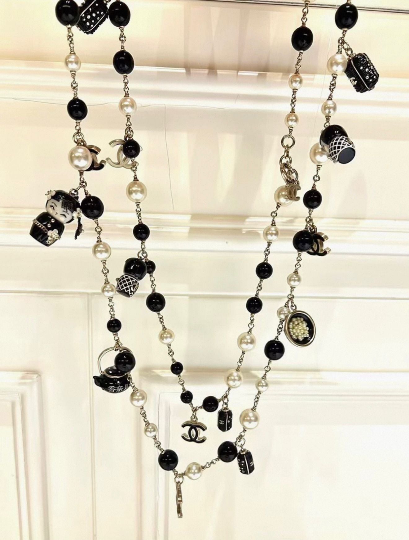 Rare* Chanel 2009 Fall Paris-Moscow Matryoshka Doll Moscow chain belt and Necklace