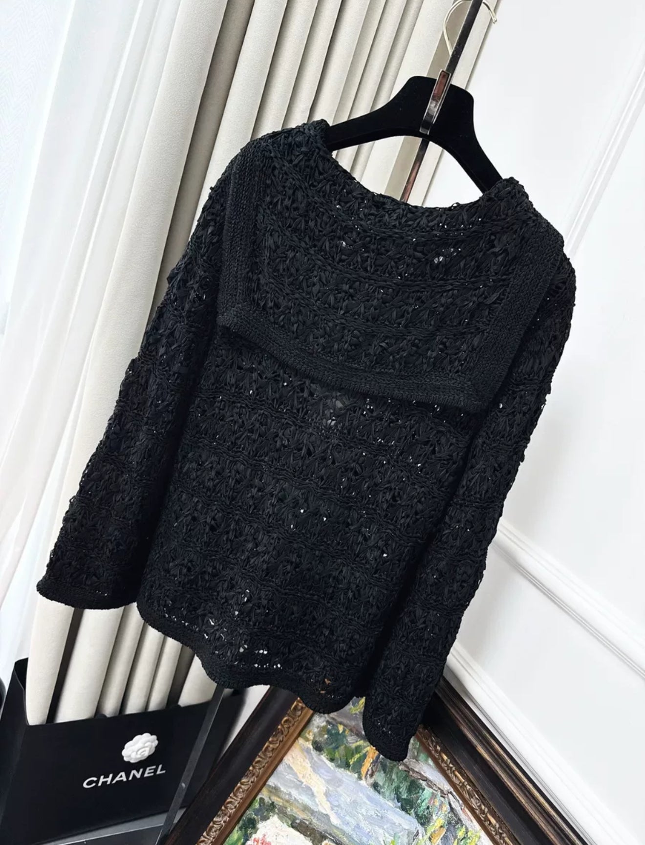 Chanel 24S Black Sweater