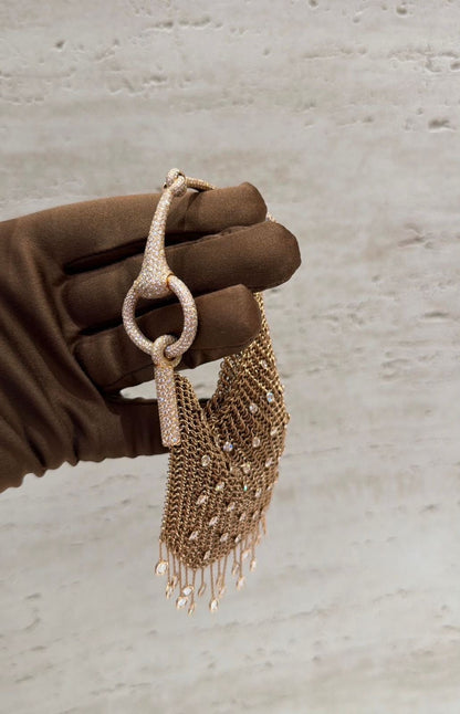 Hermès Nausicaa sac-bijou 18k Rose Gold & Diamonds