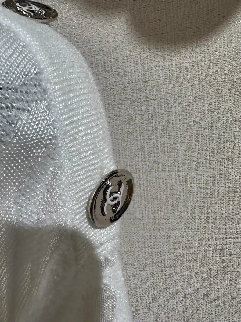 Chanel 23A white dress