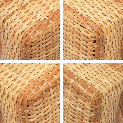 Rare Chanel Vintage 1998 Calfskin Rattan Basket Flap Bag