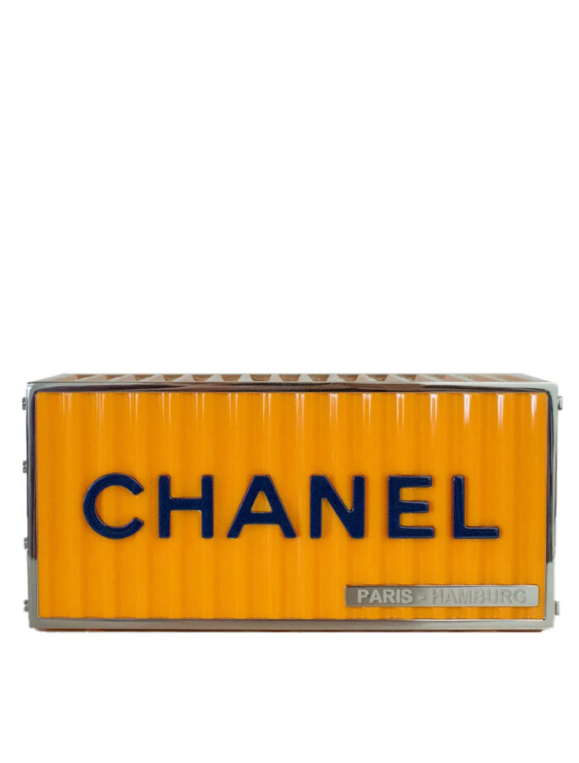 Chanel Yellow Paris Hamburg Shipping Container Minaudière Clutch Bag 2017