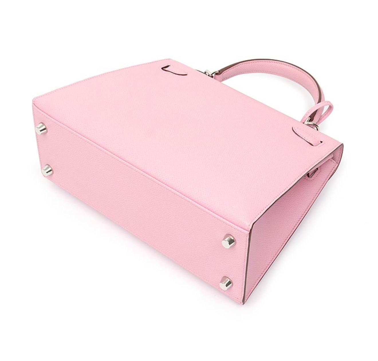 Hermès Kelly Sellier 25 Mauve Sylvestre Epsom Palladium Hardware