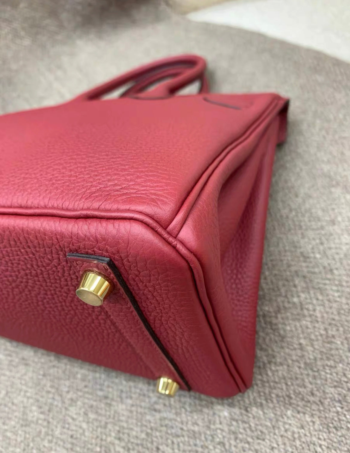 Hermès Birkin 25 Burgundy Togo Leather Gold Hardware