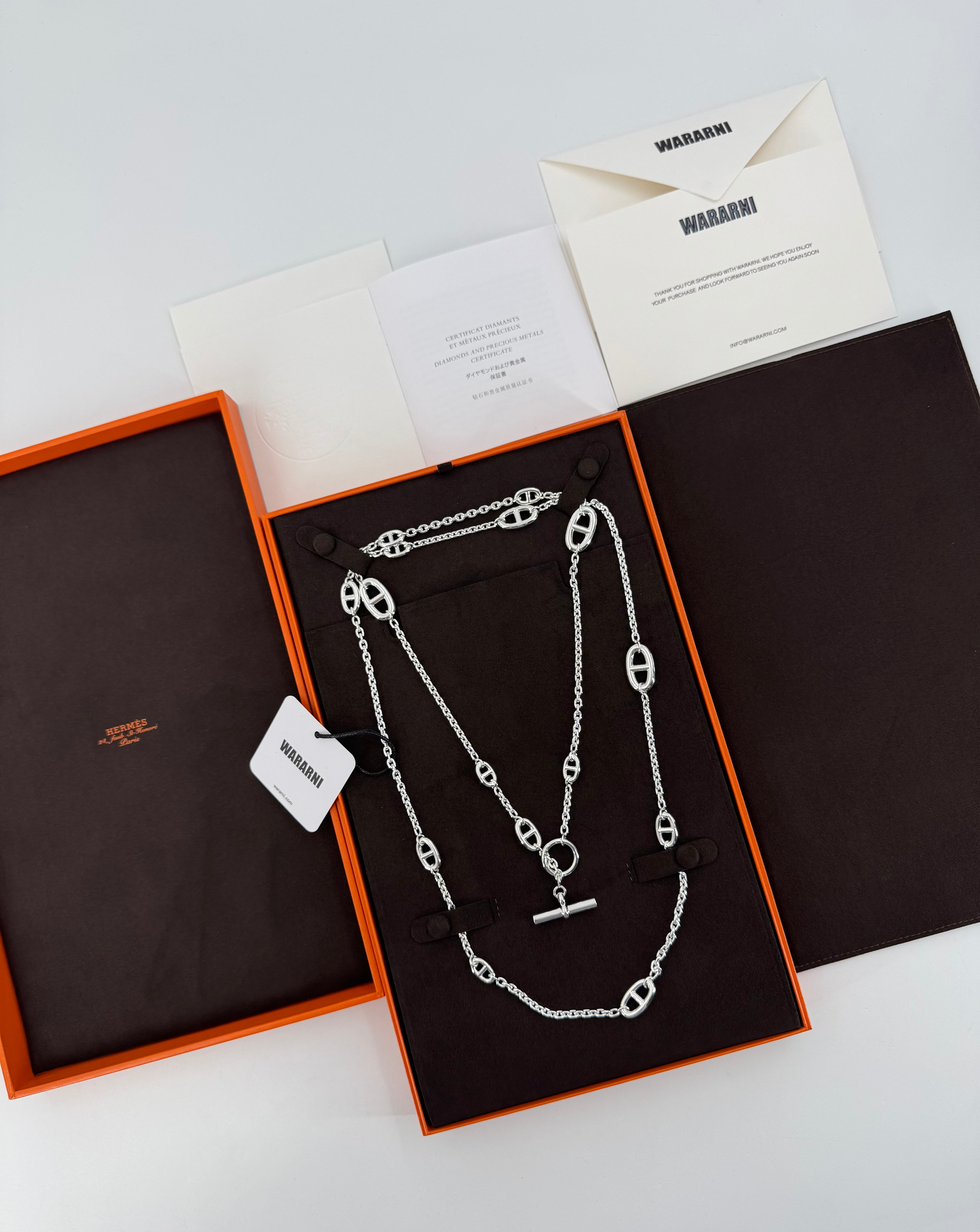 Hermès Farandole long necklace 120cm – Wararni.com