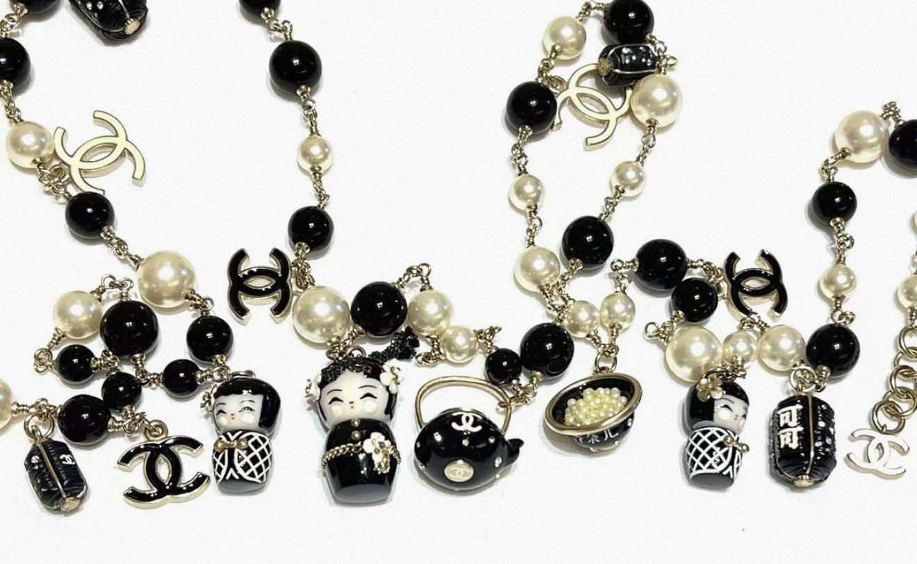 Rare* Chanel 2009 Fall Paris-Moscow Matryoshka Doll Moscow chain belt and Necklace