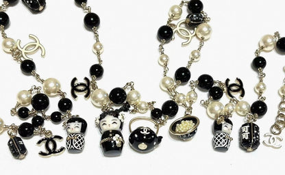 Rare* Chanel 2009 Fall Paris-Moscow Matryoshka Doll Moscow chain belt and Necklace