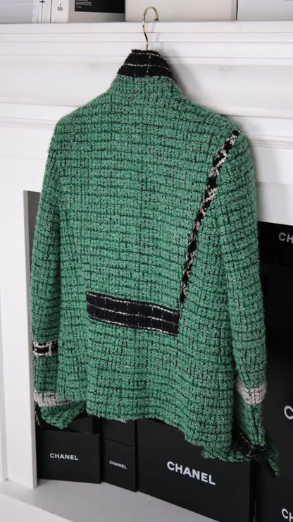 Chanel 2009 Green Tweed Jacket
