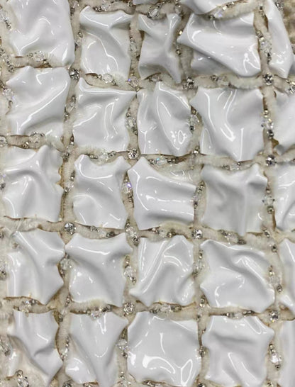 Chanel 17K white coat 
short set