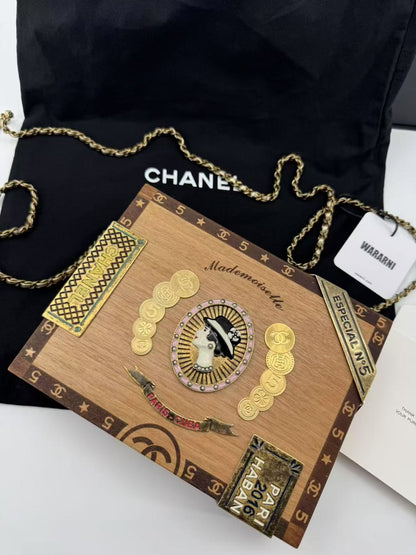 Chanel 2017 Havana By The Night Coco Cuban Cigar Box Minaudière