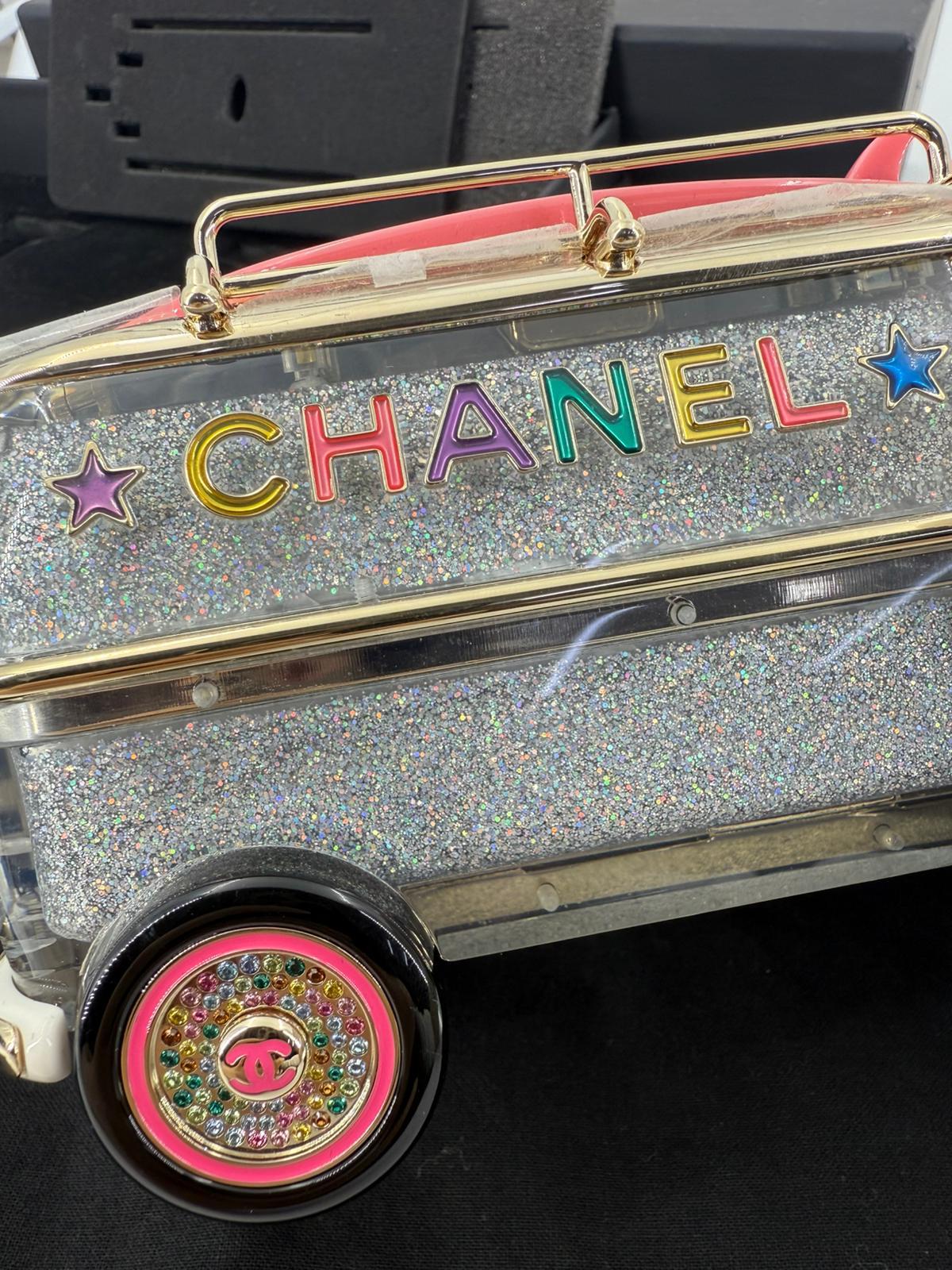 Chanel 24C Pink Mini bus Van Hollywood Minaudiere Mini Bag handbag Collectible