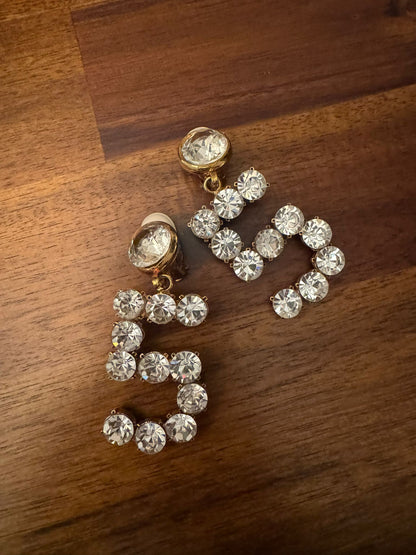 CHANEL RARE VINTAGE ICONIC N°5 EARRINGS