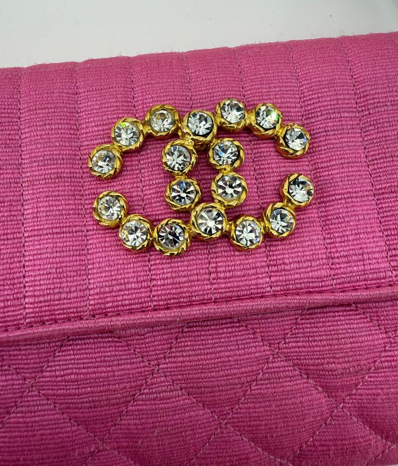 Chanel 2014 pink clutch